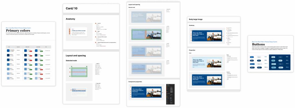 Component usage examples across contexts