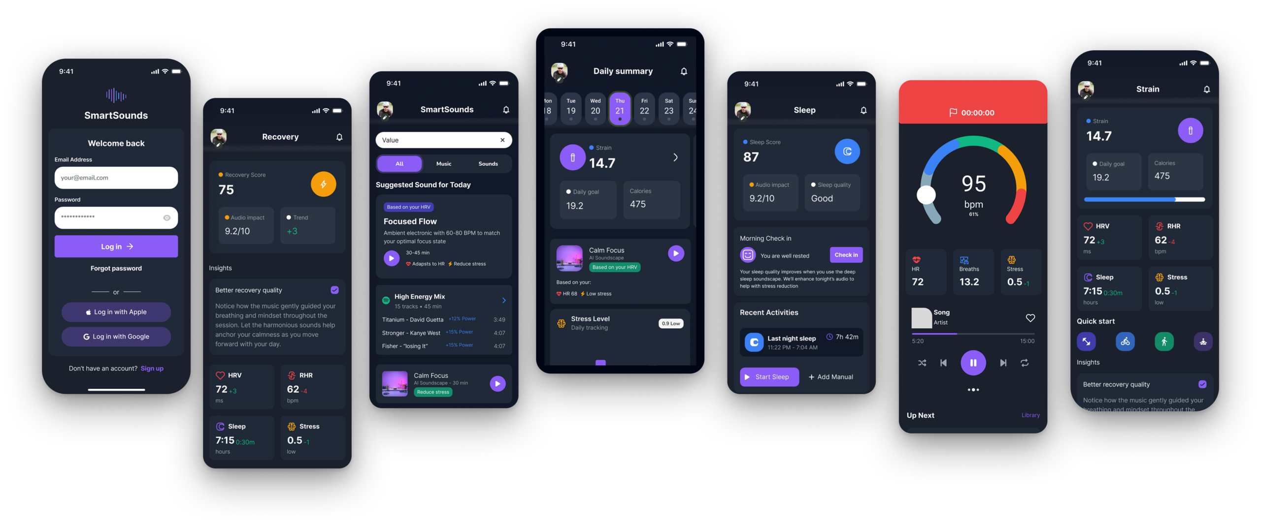 SmartSounds — Full interface overview